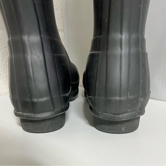 Hunter Women’s Original Tall Black Adjustable Rubber Rain Boots Size 7 - Picture 12 of 14